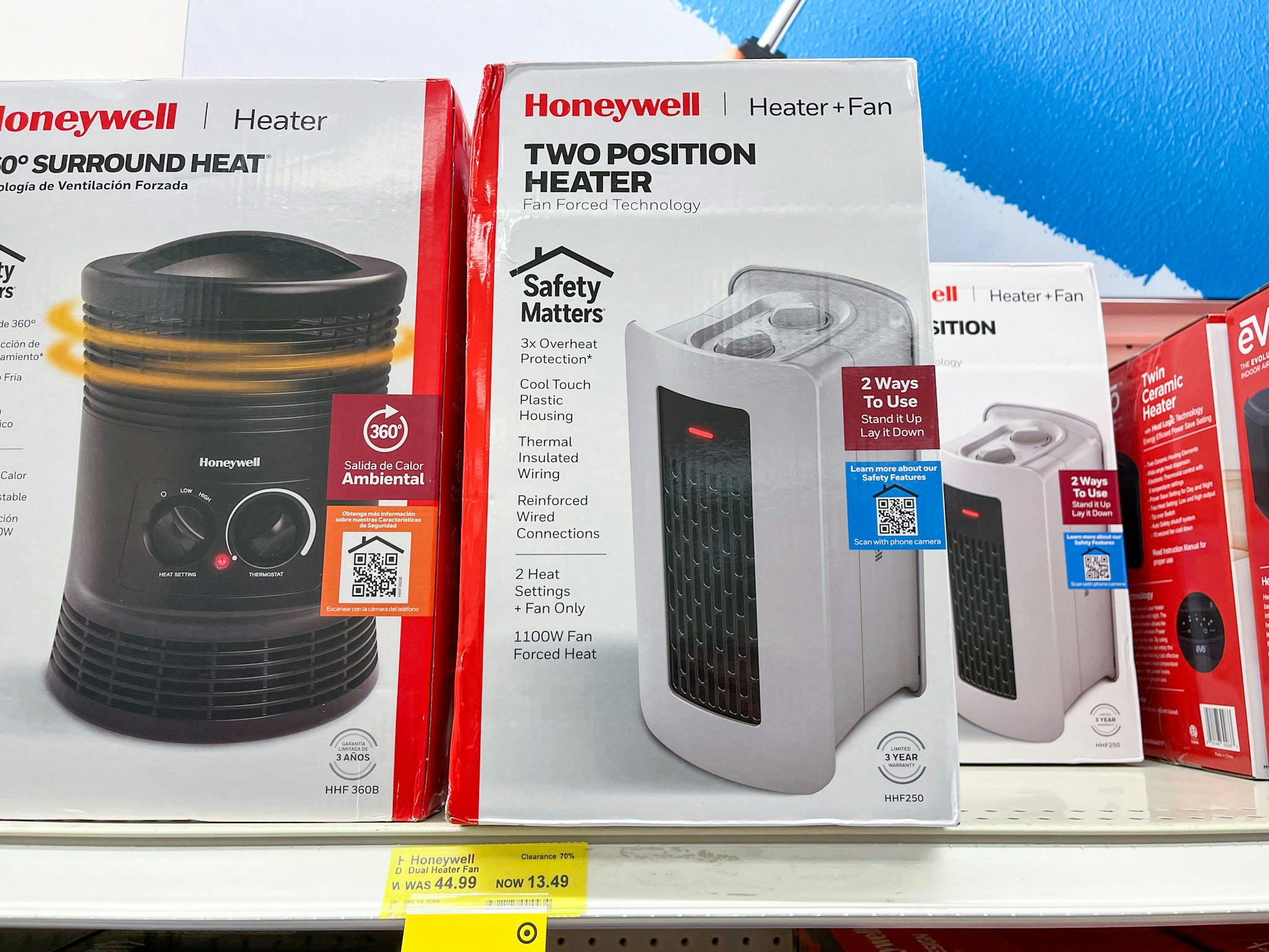 Honeywell Dual Position Heater