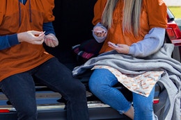 a couple using hothands