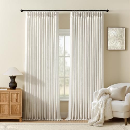 Pinch Pleated Linen Curtains