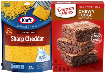 2 Kraft Cheese + 2 Duncan Hines Mix