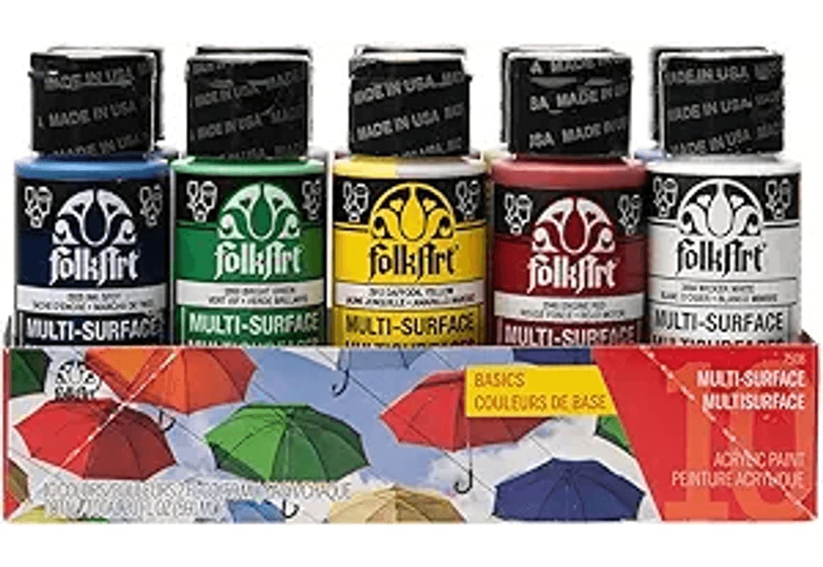FolkArt 10 Bottle Acrylic Paint Set