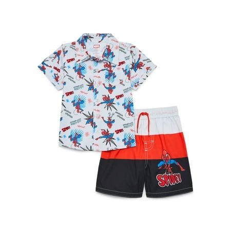 Baby Resort Shirt and Swim Trunk Set