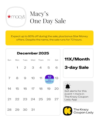 Macys one day sale dates 2025