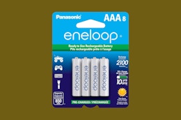 Panasonic Rechargeable Batteries 8-Pack, as Low as $15.19 on Amazon card image