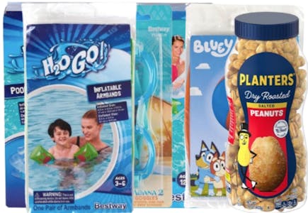 4 Planters Peanuts + 8 Swim Items