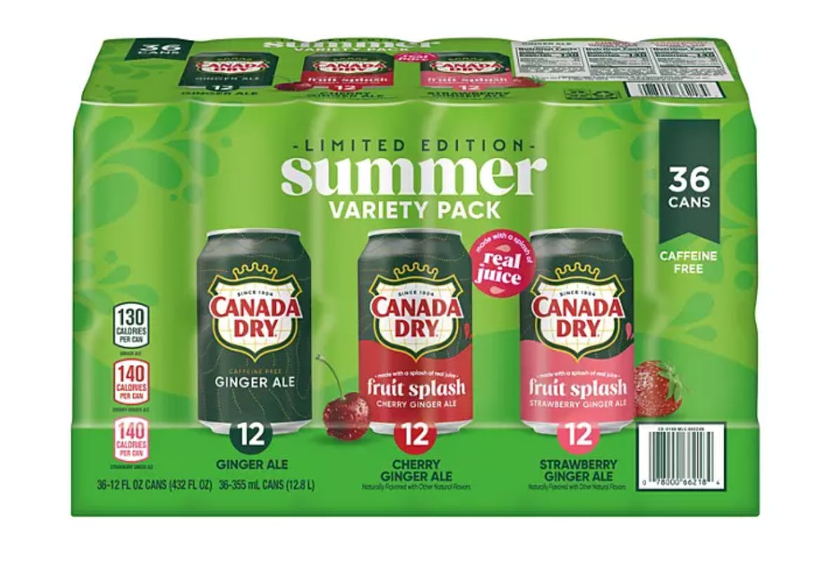 Canada Dry Soda 36-Pack