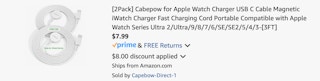 Amazon Portable Apple Watch Charger 2-Pack 2025