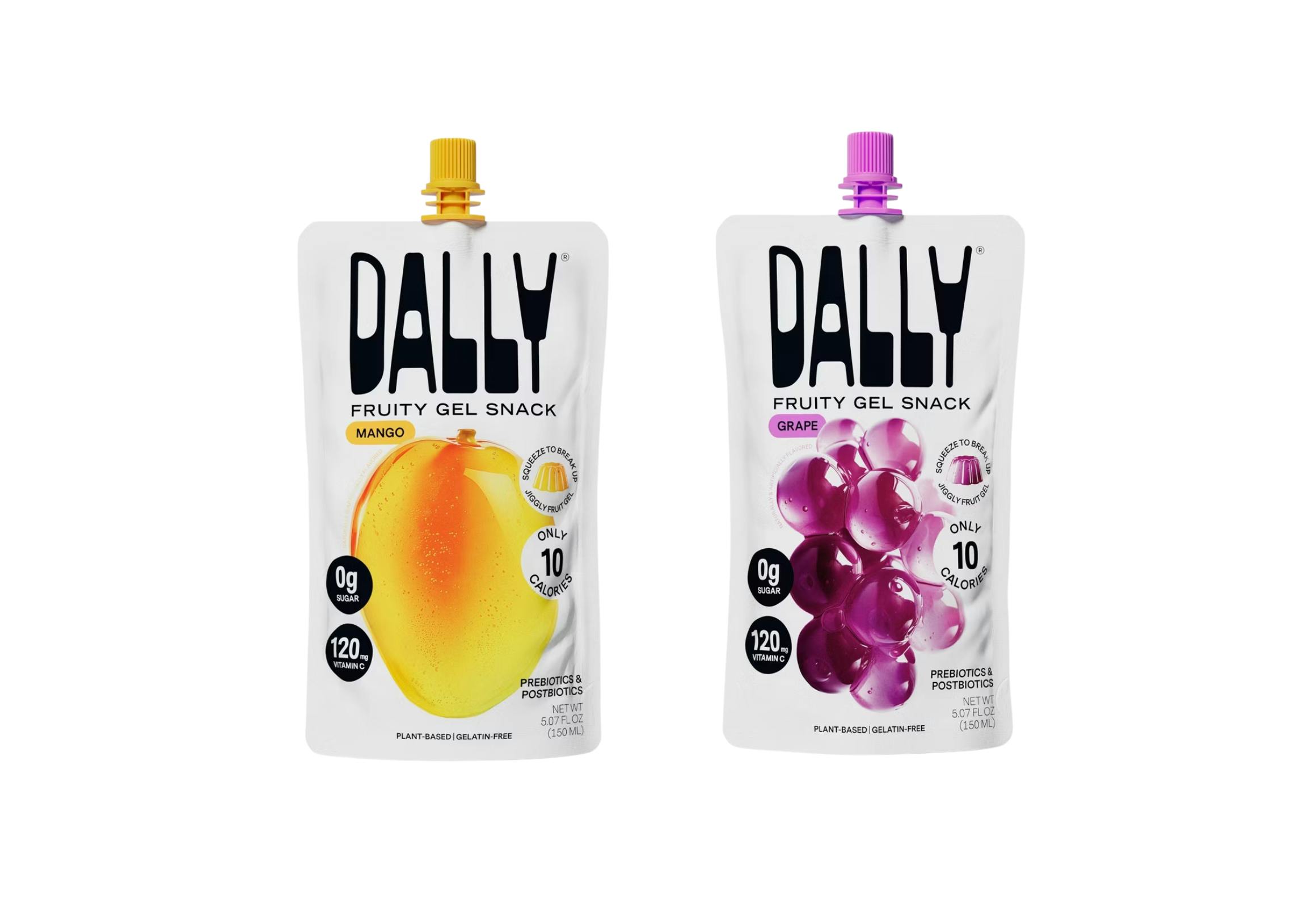2 Dally Fruity Gel Snacks