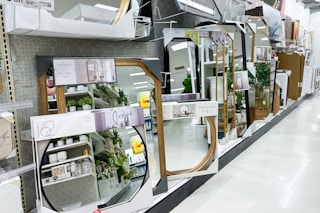 decorative mirrors on shelves at target