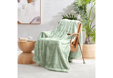 Faux Fur Throw Blanket