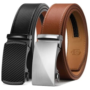 Ratchet Belt for Men 2-Pack