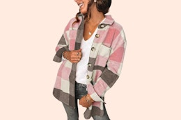 Today Only: Women's Flannel Shacket, Just $22.49 at Walmart (Reg. $60) card image