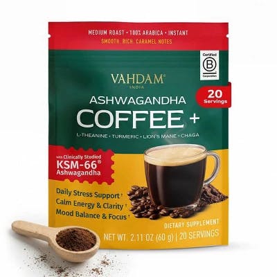 Vahdam Ashwagandha Instant Coffee