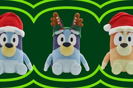 Giant Christmas-Themed Bluey Plush Toys for Just $25 at Walmart card image