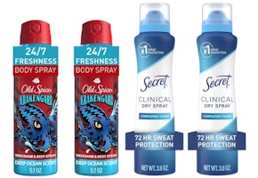 2 Secret + 2 Old Spice Deodorants