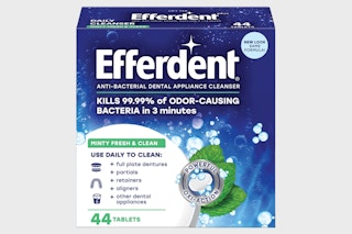 a box of denture cleaning tablets