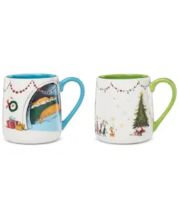 Lenox Grinch Fireplace Mugs
