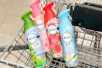 febreze air freshener sprays in shopping cart