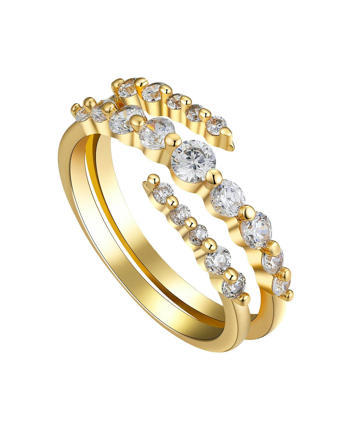 Cubic Zirconia Spiral Ring