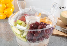 Cold Serving Bowl With Dividers, Only $25 at The Home Depot card image