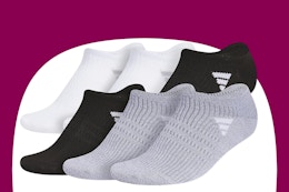 Adidas Athletic Socks 6-Pack, as Low as $9.49 at Amazon card image