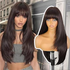Brown Wig With Bangs