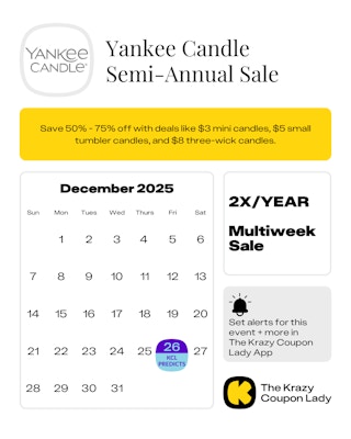 Yankee Candle Semi-Annual Sale 2025 Dates