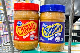 Get a Free Jar of Peanut Butter With Kroger App Coupon card image