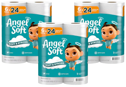 3 Angel Soft Toilet Paper 6-Packs