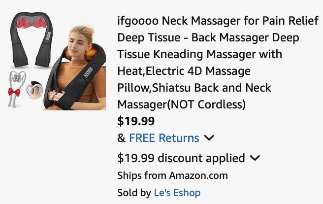 ss neck massageer