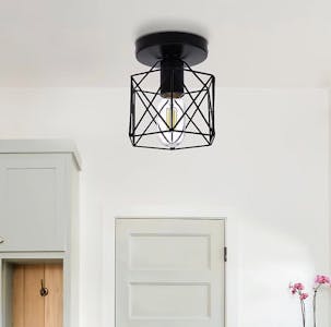 Farmhouse Semi-Flush Mount Light