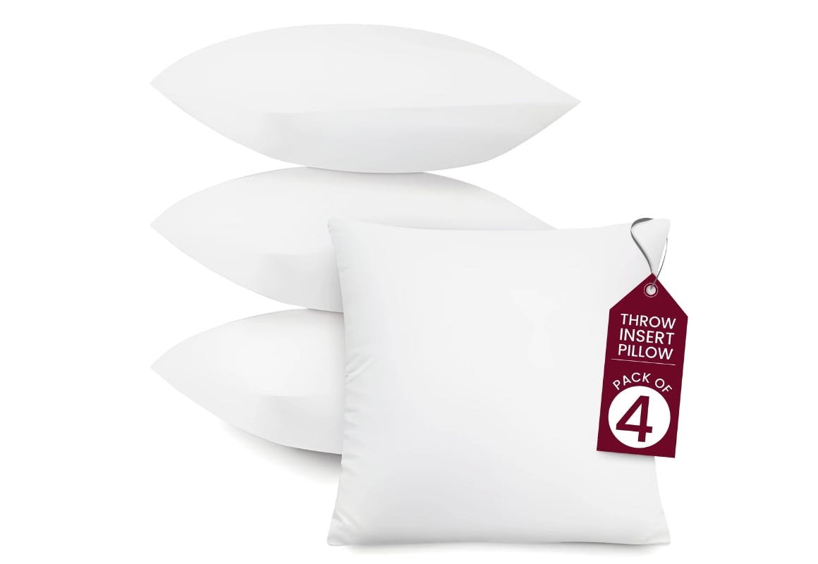 Lux Decor Pillow Insert 4-Pack