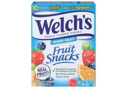 2 Welch's Fruit Snacks