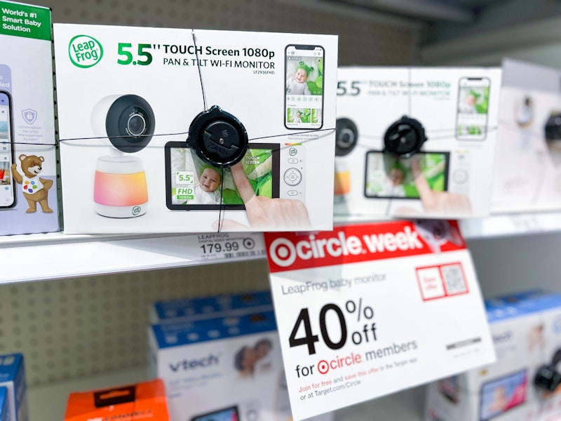 leapfrog baby monitor on a target shelf