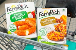 farm rich appetizers in shopping cart