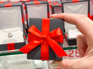 jcpenney jewelry box with red bow