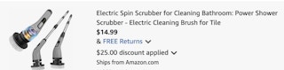spin scrubber Amazon receipt