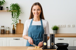 Electric Salt and Pepper Grinder Set, Only $9.89 on Amazon card image