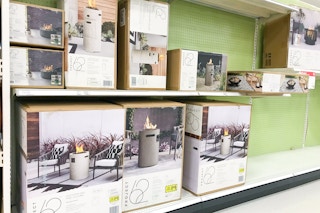firepits sitting on a target shelf