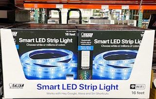 feit smart led strip light on a shelf at costco