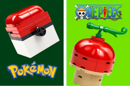 pokeball and human-human fruit lego sets