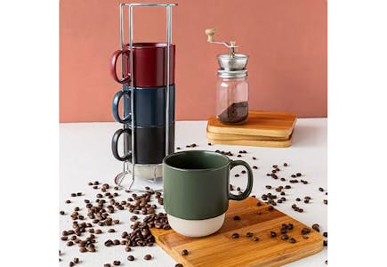 Over and Back Stackable Mug Set