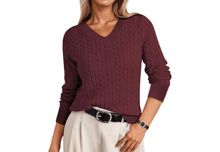 Women's Cable Knit Sweater