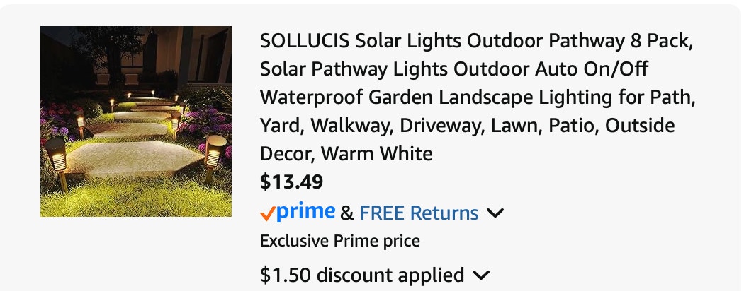 lights Amazon receipt