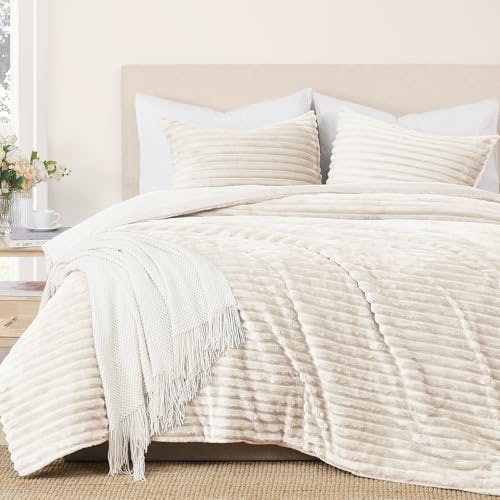 Fleece Queen Comforter Set