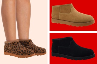 3 stock images of the Time and Tru Genuine Suede Boots