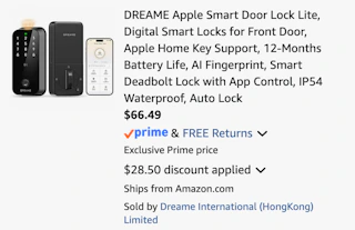 Amazon Dreame Smart Door Lock Lite 2026 2
