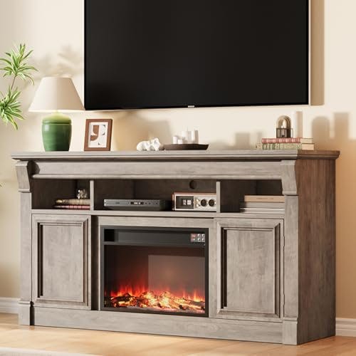 Farmhouse Electric Fireplace TV Stand