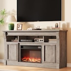 Farmhouse Electric Fireplace TV Stand