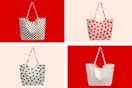 4 styles of corduroy tote bags